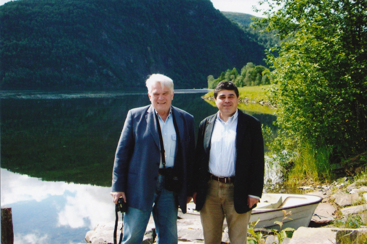 Takhtajan with Faddeev in Norway, 2008 courtesy Leon Takhtajan