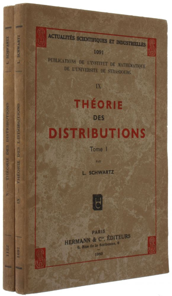 Schwartz's famous book on distribution theory Christian Westergaard/Sophia Rare Books 