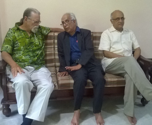 (From right to left) T.R. Ramadas, MSN and David Mumford T.R. Ramadas 