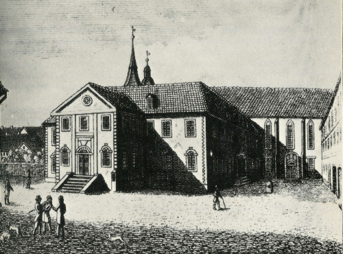 The old building of the university and its library in 1815 Wikimedia Commons