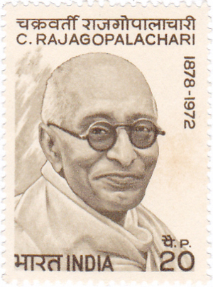 Indian postage stamp in honour of Rajaji India Post, Government of India 