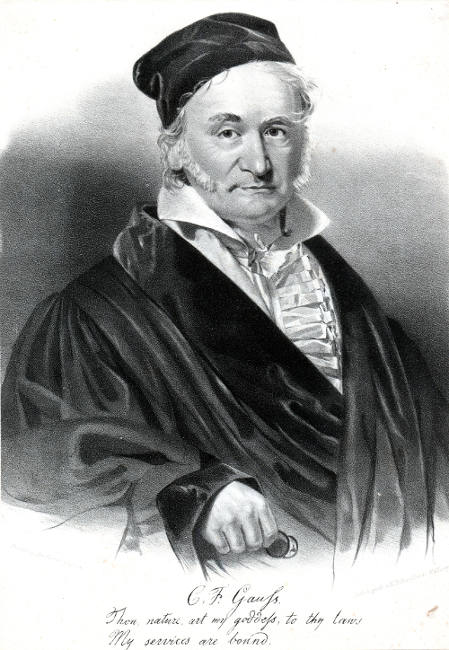 Portrait of Carl Friedrich Gauss (Lithograph by E. Ritmüller) Smithsonian Libraries