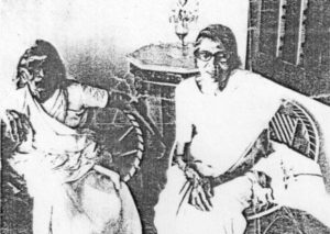 Sarasvati Amma with her mother courtesy R.C. Gupta