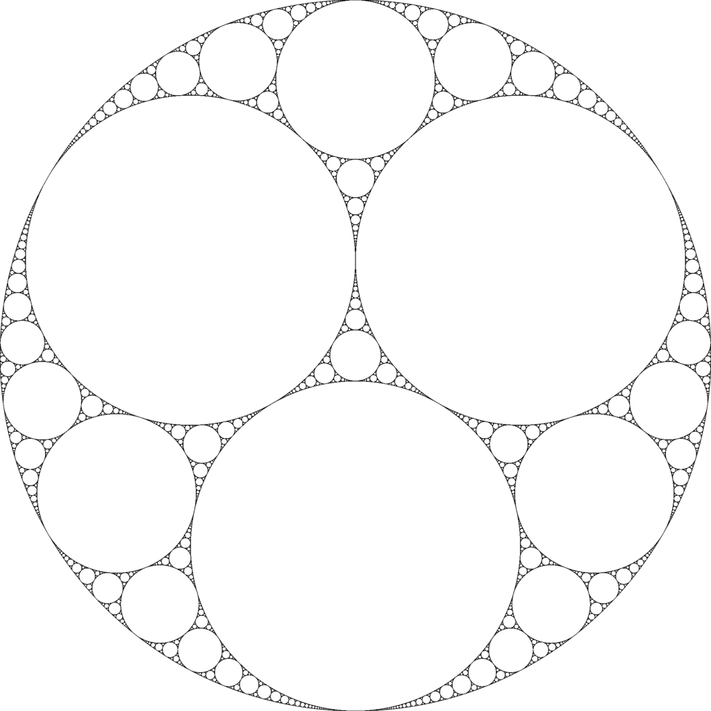 Figure 8. The Apollonian gasket