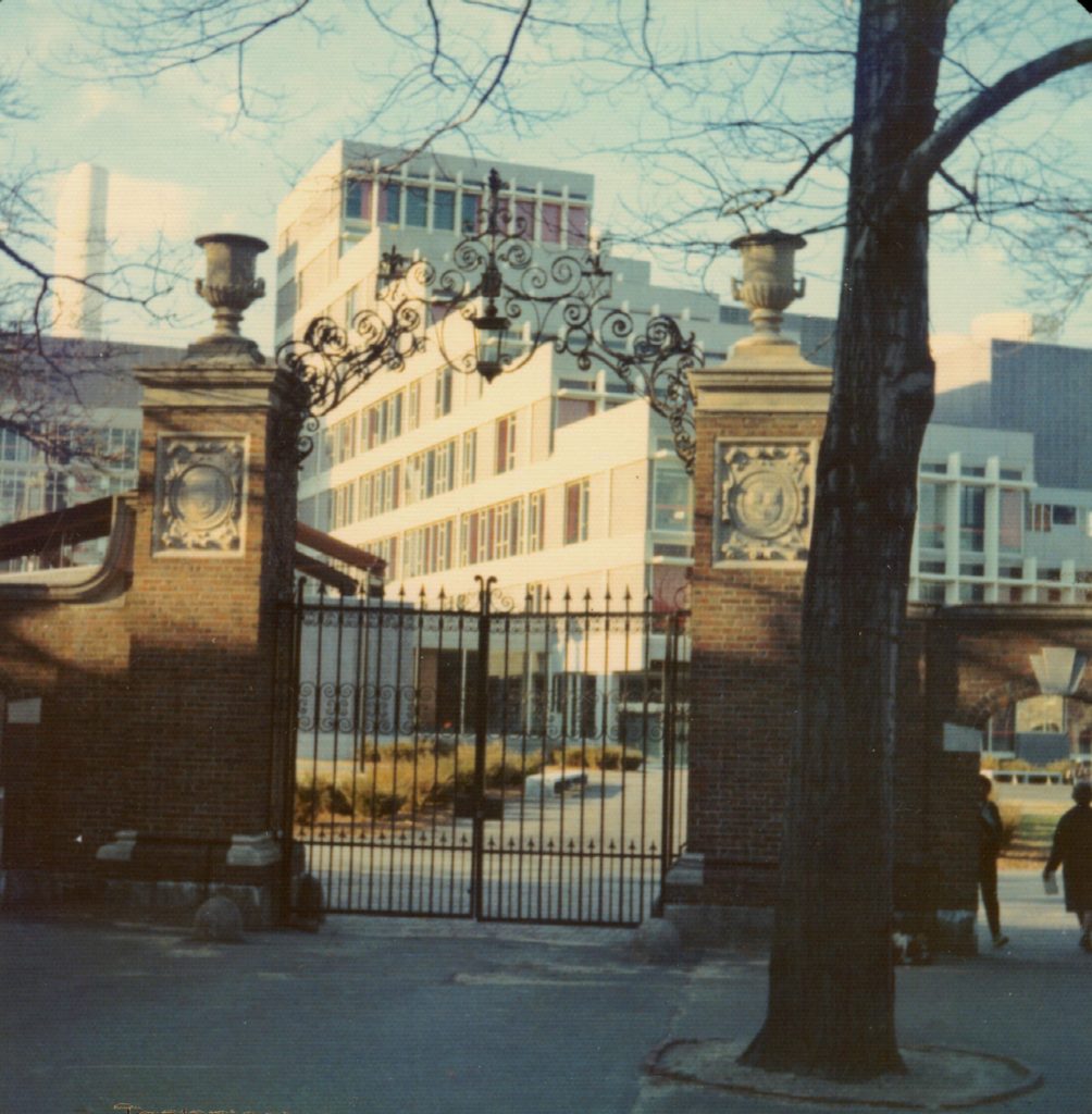  Harvard — The then new brand new Science Centre, taken through the gate of Harvard Yard