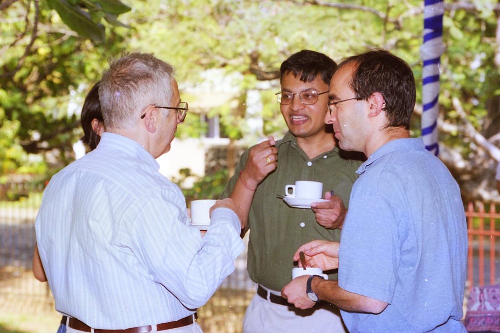 Margulis, Nimish Shah and Shahar Mozes in a discussion