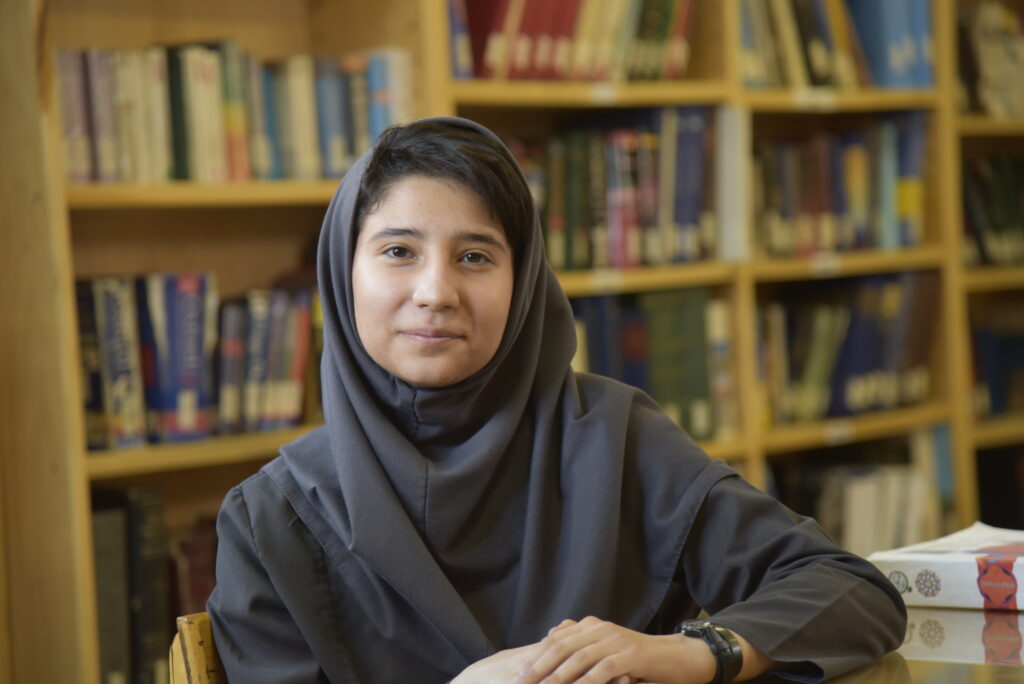 Dorsa Majdi, a student at the Farzenagan School for Girls in Tehran