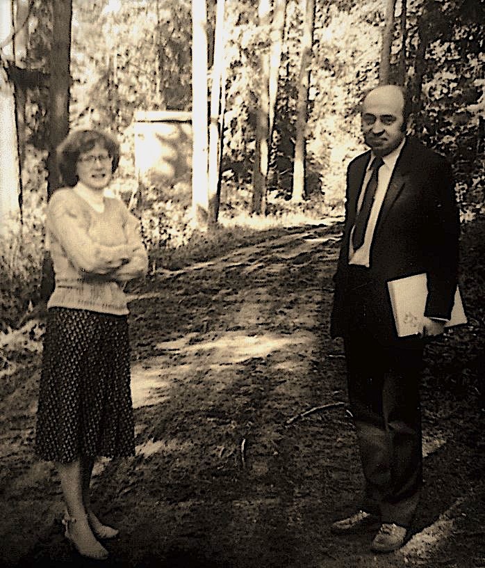 With thesis advisor Rūsiņš Mārtiņš Freivalds in 1985