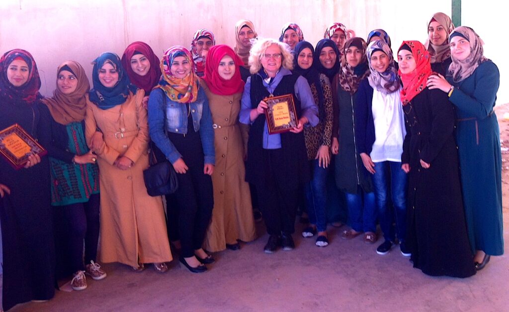 With students in Kadoori