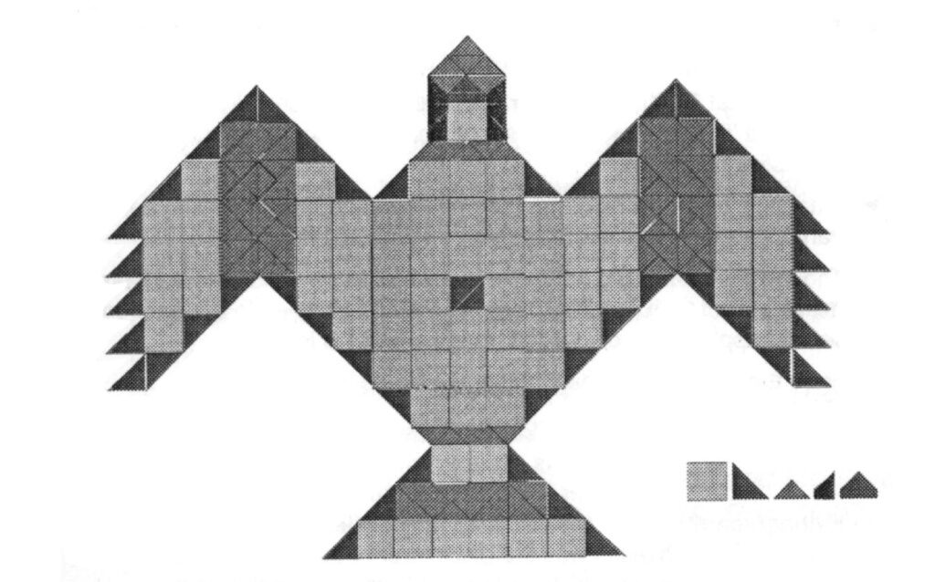First layer of Śenacit or the Falcon fire altar, for which five types bricks as shown in the picture are used.