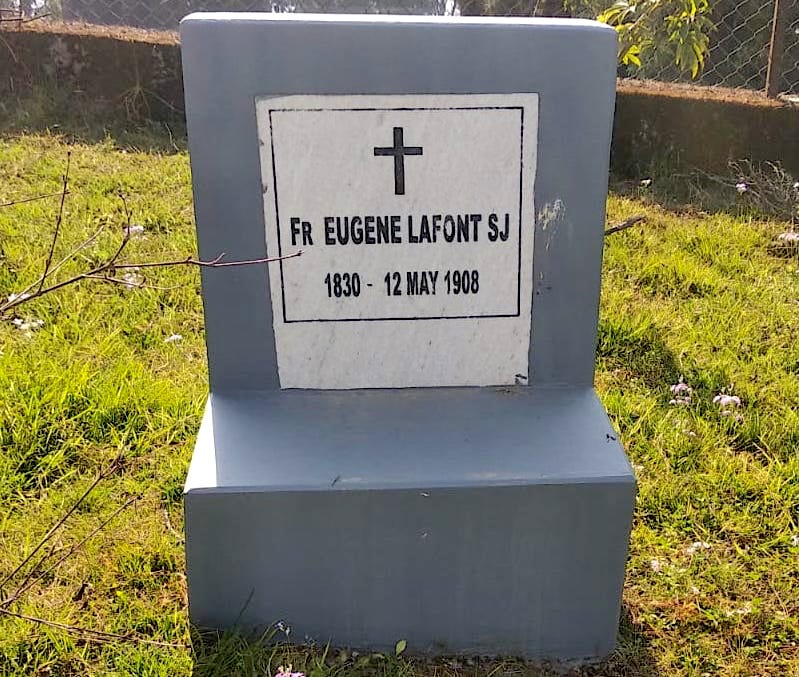 The eternal resting place of Father Lafont