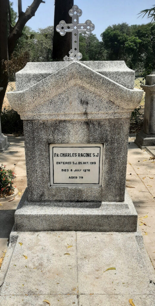 The eternal resting place of Father Racine