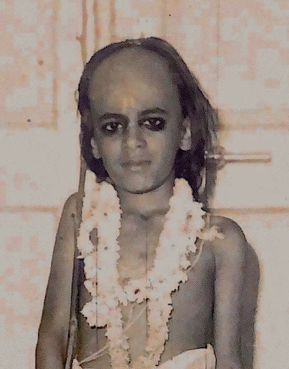 Ramasubramanian soon after his Brahmopadeśa ceremony