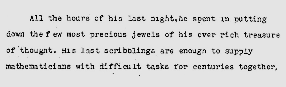 Excerpt from the typed manuscript  courtesy: Suresh Chandra