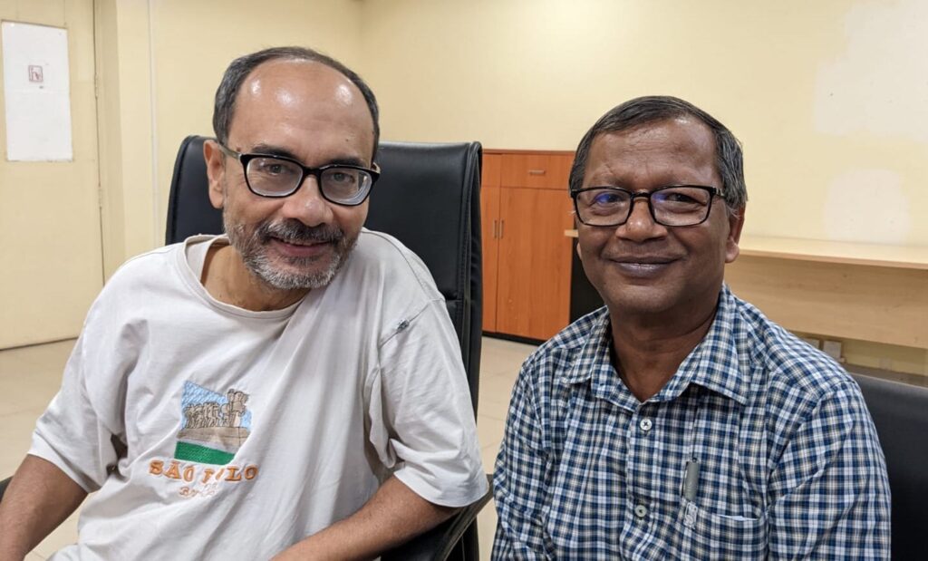 With Sudhakar Panda at NISER, Bhubaneswar.