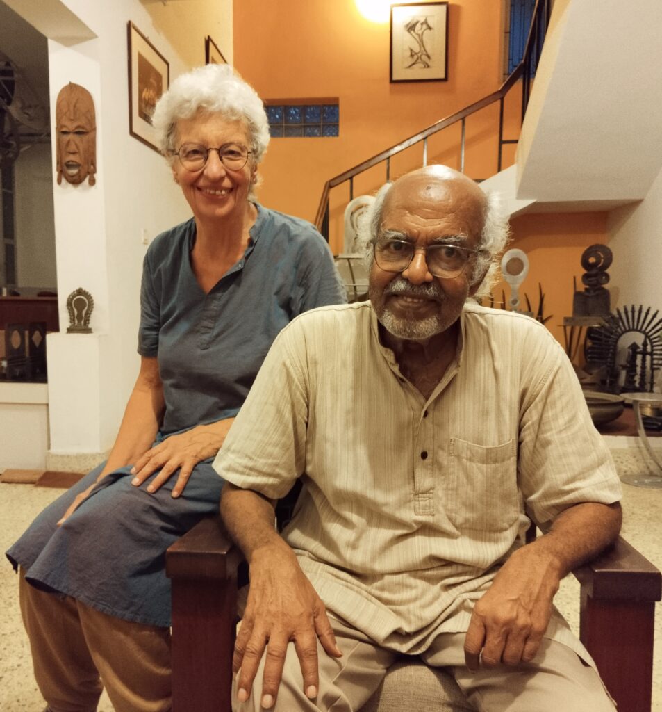 Balan and Eva at home in Bangalore