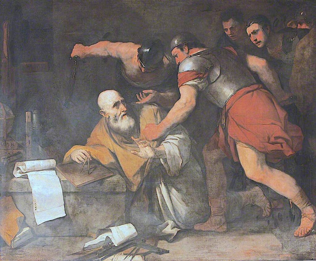  Death of Archimedes by Luca Giordano.