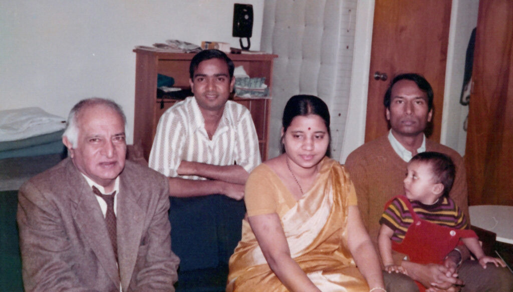 At home in Princeton with S. Chowla and V.K. Patodi.