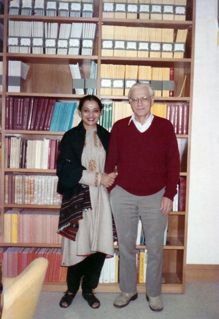 Malavika Sarukkai and Armand Borel in Princeton (November, 1994)