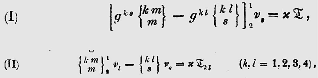 Equations (I) and (II) in NRS' thesis