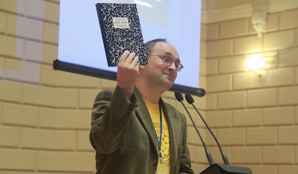  Taras Banakh with the original Scottish Book.