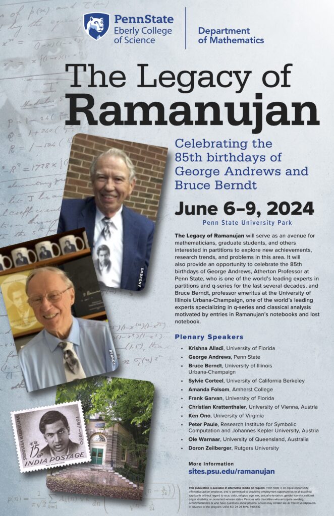 85th birthday conference poster.