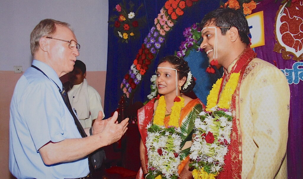 At Atul's wedding in India.