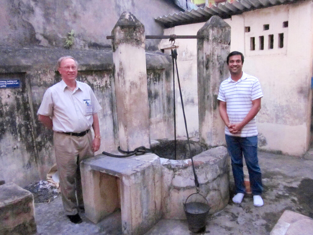 Well at the back of Ramanujan's home.