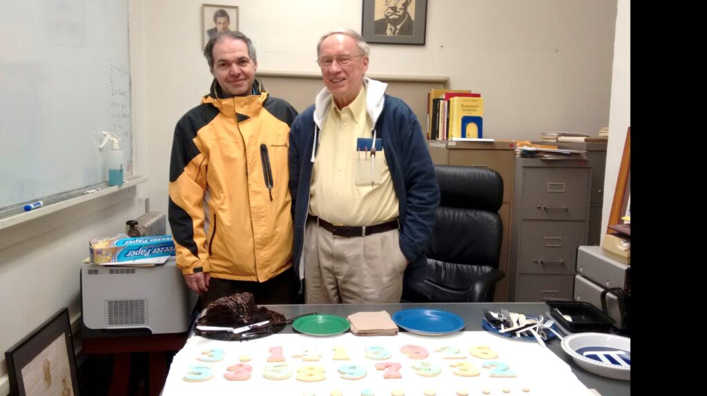  In his office with Alexandru Zaharescu.