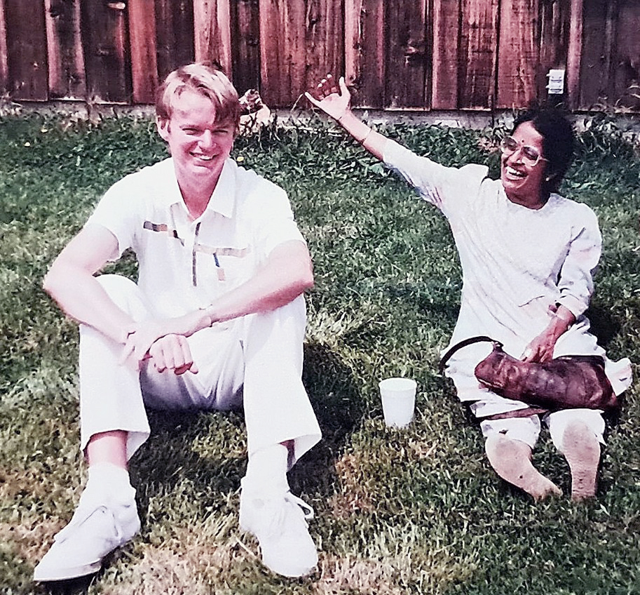 With Manuel Drees in Madison during her vist in July 1993.