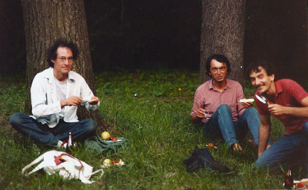 On a picnic with Jean-Marc Fontaine and Kenneth Ribet.