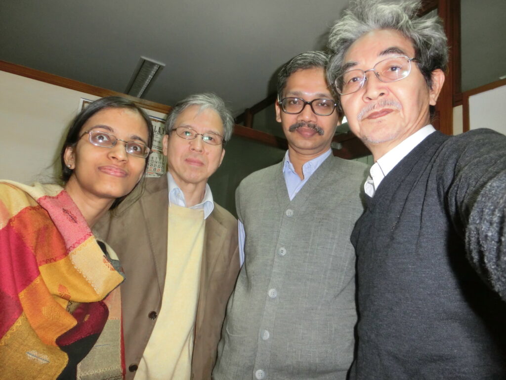 With N. Onoda, Amartya Dutta and T. Asanuma at ISI, Kolkata.